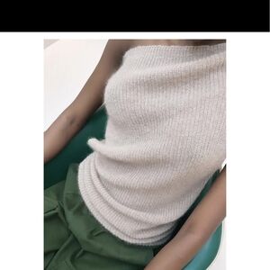 Chic Off-Shoulder Cream Sweater